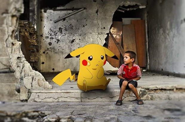 Pokemon GO, Suriye’de savaşa karşı