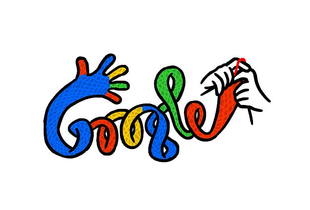Google'dan kış gün dönümüne özel logo
