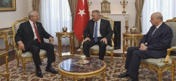 ''Yıldırım, Bahçeli ve Kılıçdaroğlu arasındaki üçlü zirvede 'idamı kim anlatsın' tartışması çıktı''