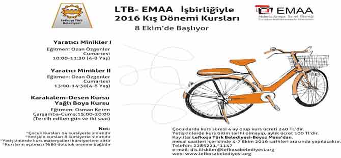 LTB ile EMAA işbirliğinde düzenlenen kış dönemi kursları başlıyor