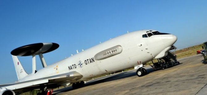 NATO'nun keşif uçakları ilk kez IŞİD'e karşı görevlere katıldı