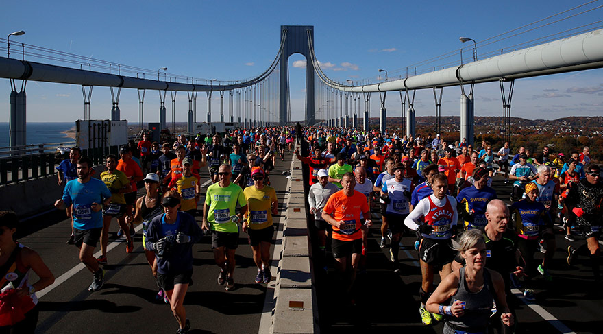 New York Maratonu’nda 50 bin kişi koştu