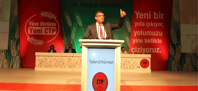 Ve CTP Genel Başkanı resmen Tufan Erhürman oldu...