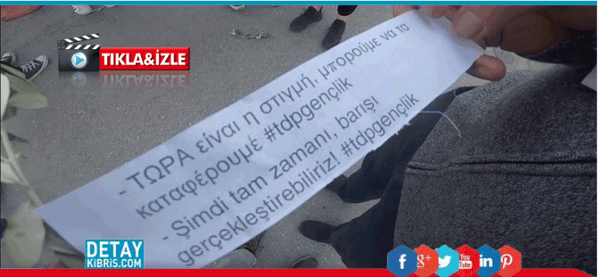 TDP'li gençler zeytin dalı uzattı...