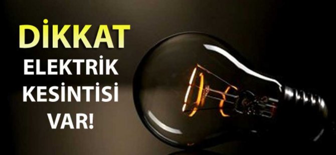 Tuzluca Köyü’nün kuzeyinde yarın elektrik kesintisi olacak.