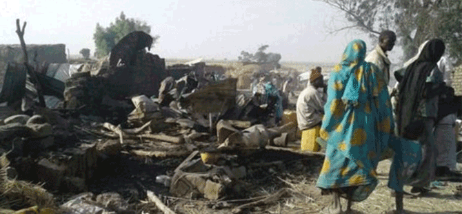Nijerya savaş uçağı yanlışlıkla sivilleri vurdu