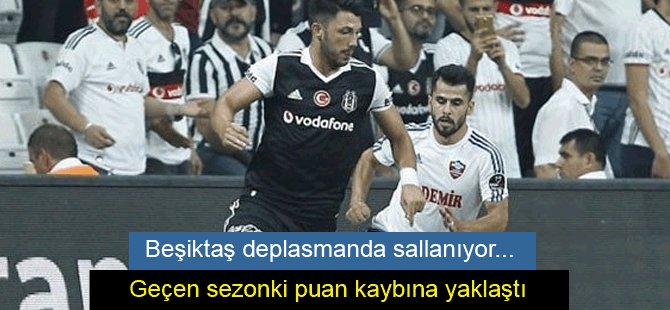 Beşiktaş'a şampiyonluk yarışında darbe