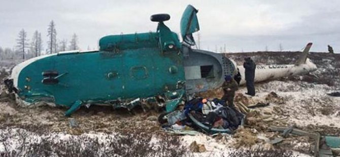 Rusya'da Helikopter kazası