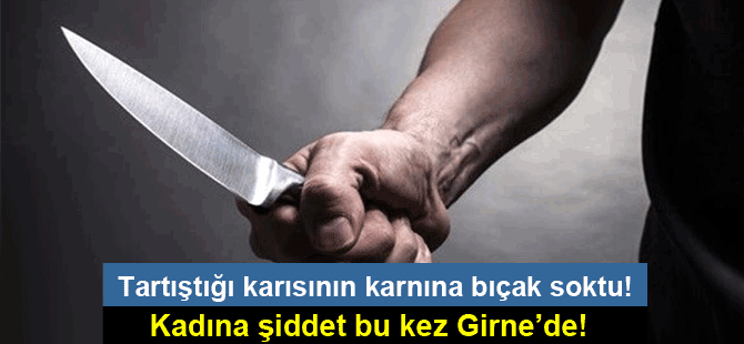 Tartıştığı karısını bıçakladı