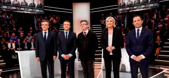 Fransa'da adaylar canlı yayında kapıştı