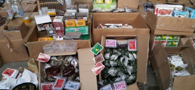 Gazimağusa’da 32 kilo gümrüksüz nargile tütünü ele geçirildi