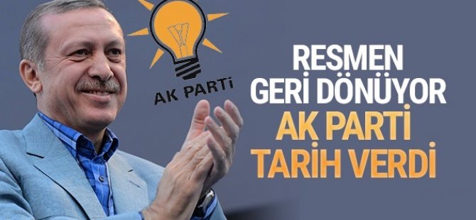 Erdoğan 2 Mayıs'ta AK Parti'ye üye oluyor