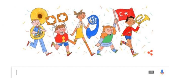 Google Ulusal Egemenlik ve Çocuk Bayramı için Doodle hazırladı
