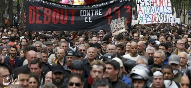 Paris'te binlerce polis çalışma koşullarını protesto etti