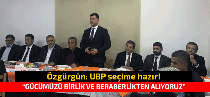 Başbakan ve UBP Genel Başkanı Özgürgün, UBP Gönyeli Örgütü’nün etkinliğine katıldı