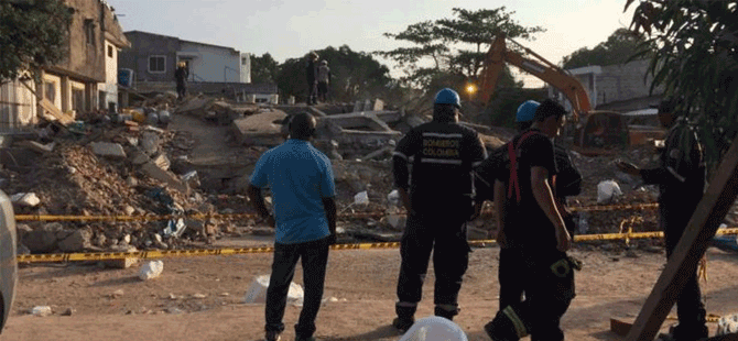 Kolombiya'da çöken bina: hayatını kaybedenlerin sayısı 20'ye yükseldi
