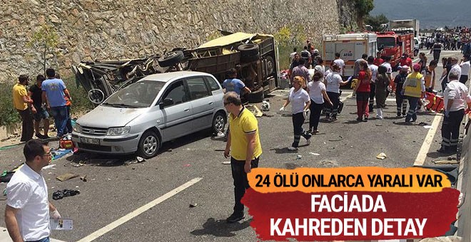 Muğla-Antalya kara yolunda midibüs uçuruma yuvarlandı: 24 ölü