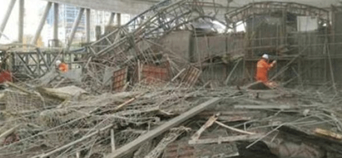Çin'de inşaat çöktü: 8 kişi hayatını kaybetti