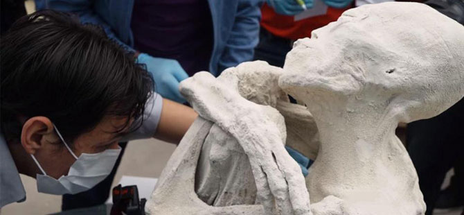 Peru’da uzaylıya ait olduğu iddia edilen mumya bulundu