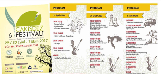 6. Kalkanlı Çakisdez Festivali 29 Eylül’de başlıyor
