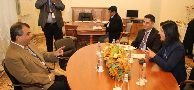Meclis Başkanı Siber, PAB Başkanı Chowdhury ile görüştü