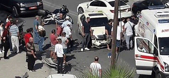 Mağusa'da feci kaza: Ambulans olay yerinde