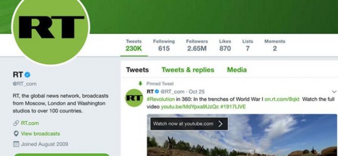 Rusya: 'Twitter'ın reklam yasağı ifade özgürlüğüne aykırı'