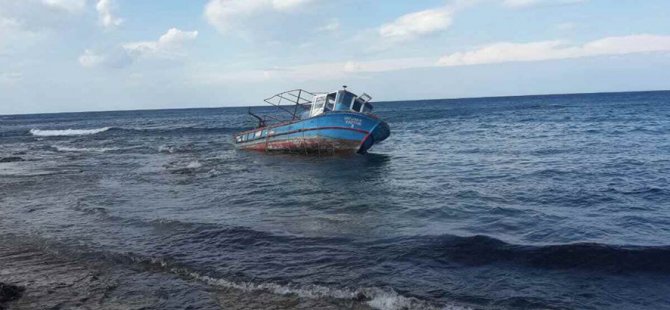 Balalan'da terkedilmiş balıkçı teknesi bulundu!