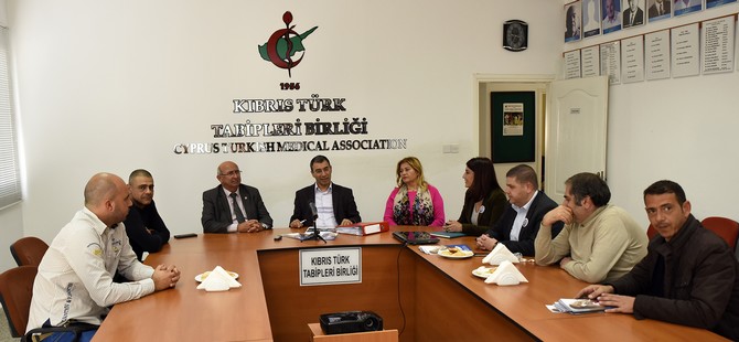 TDP adayları Kıbrıs Türk Tabipleri Birliği’ni ziyaret etti