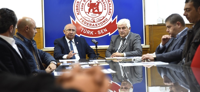 TDP milletvekili adayları, TÜRK-SEN’i ziyaret etti
