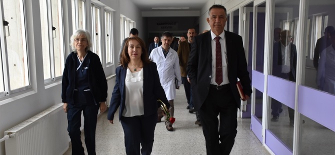 Besim, Dr. Burhan Nalbantoğlu Devlet Hastanesi’ni ziyaret etti