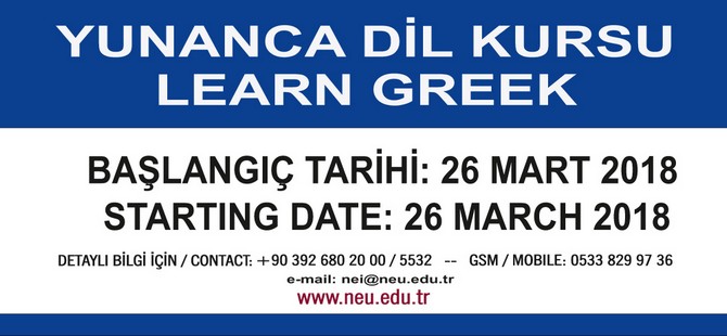 YDÜ Yabem Yunanca Dil Eğitimleri 26 Martta Başlayacak