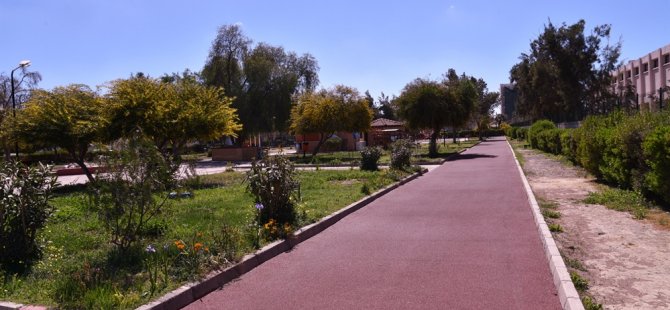 LTB Ortaköy ve Taşkınköy’deki parkların yürüyüş yollarını yenilendi