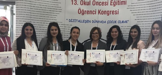 DAÜ Okul Öncesi Öğretmenliği Programı Öğrencileri Türkiye’de Öğrenci Kongresine Katıldı