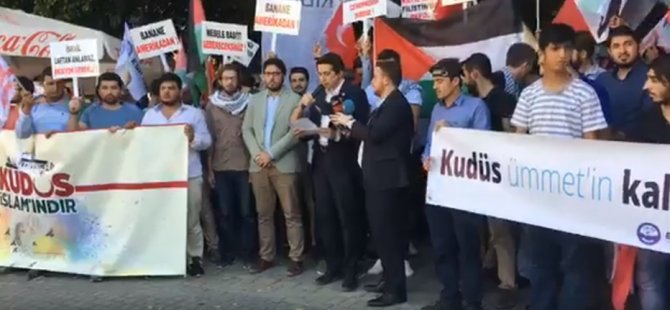 İsrail'in Filistinlilere yaptığı katliam Lefkoşa’da protesto edildi