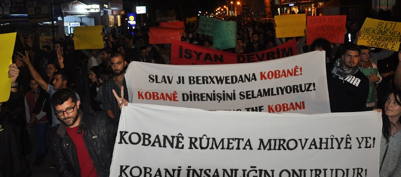 Mağusa'da Kobani eylemi