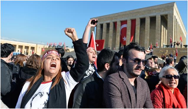 Erdoğan'a Anıtkabir'de 10 Kasım protestosu