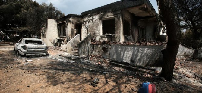 Yunanistan'da yangın, ölü sayısı 91