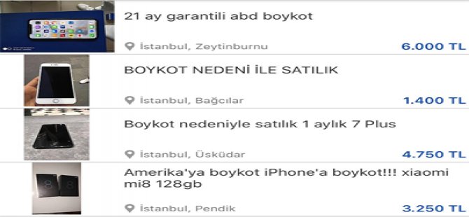 Erdoğan boykota davet etti vatandaşlar iPhone'larını satılığa çıkardı