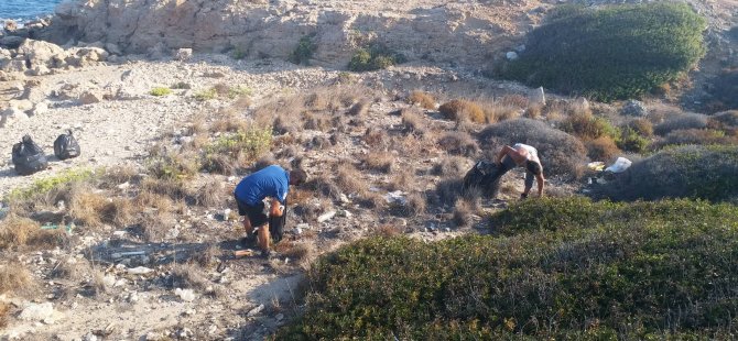 Girne'de temizlik çalışması