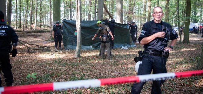 Hambach ormanındaki operasyon esnasında bir kişi öldü