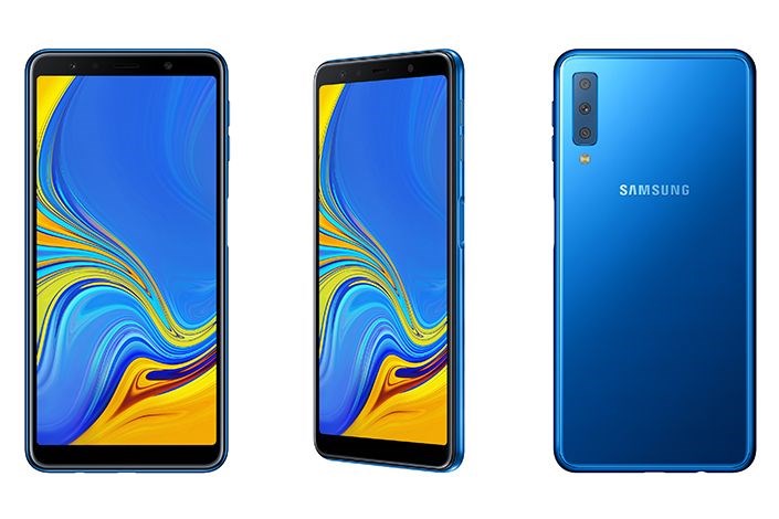 Samsung üç arka kameralı telefonu Galaxy A7‘yi tanıttı