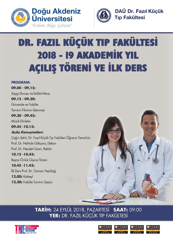 DAÜ Dr. Fazıl Küçük Tıp Fakültesi yeni öğrencilerine ‘Merhaba’ diyecek