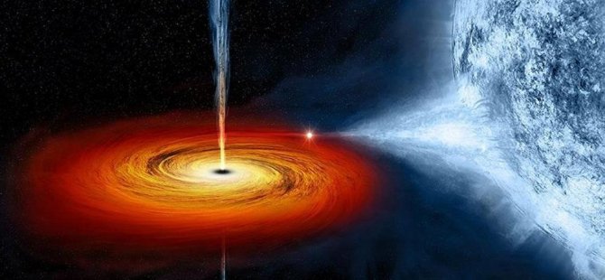 Maddenin saniyede 100 bin kilometre hızda kara deliğin içine düştüğü gözlendi