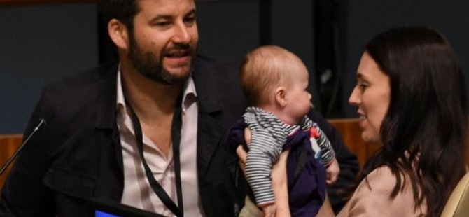 Yeni Zelanda Başbakanı Jacinda Ardern, BM oturumuna 3 aylık oğlu ile katıldı