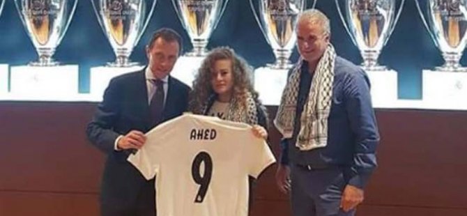 Real Madrid Filistinli Aktivist Ahed'i Onurlandırdı