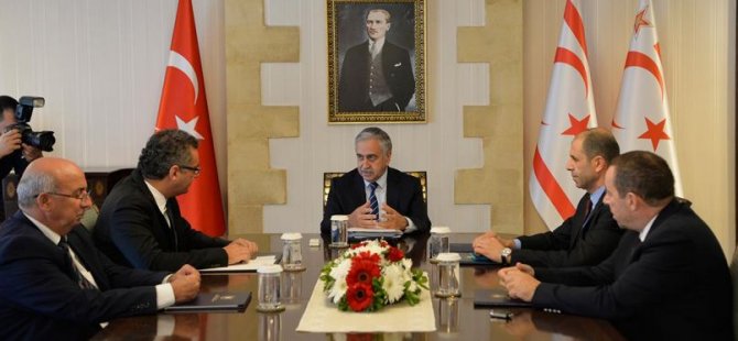 President Akıncı receives Political Party Leaders represented in the National Assembly