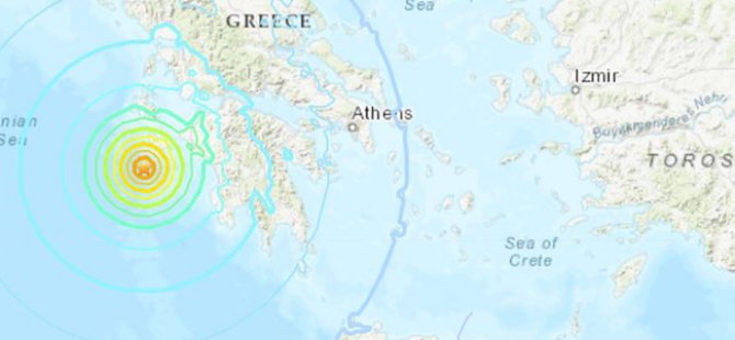Yunanistan'da 6,8 büyüklüğünde deprem