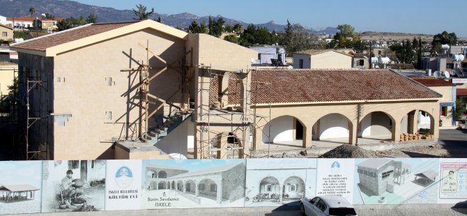 İskele Belediyesi Kültür Evi'nin inşası sürüyor