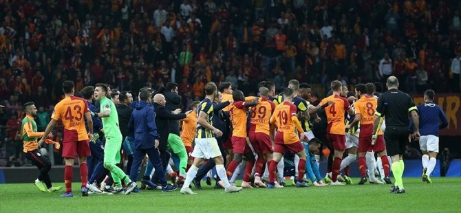 Olaylı Galatasaray-Fenerbahçe maçının ardından 16 kişi disipline sevk edildi